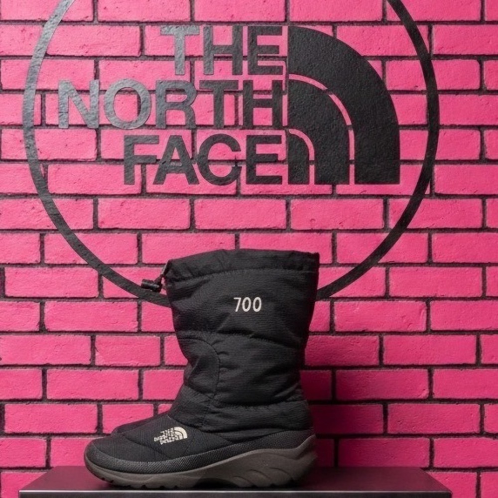 🔥The North Face🖤🩷🖤 Nuptse 700 Fill Down Puffer Boots Black Winter Snow Boots